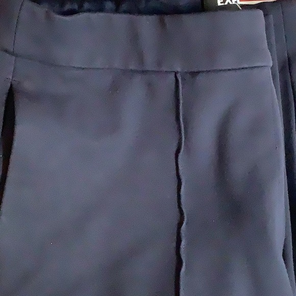 Express Size 10L Curvy Boot Mid Rise Dark Blue Dress Pants. Preloved - Picture 7 of 8